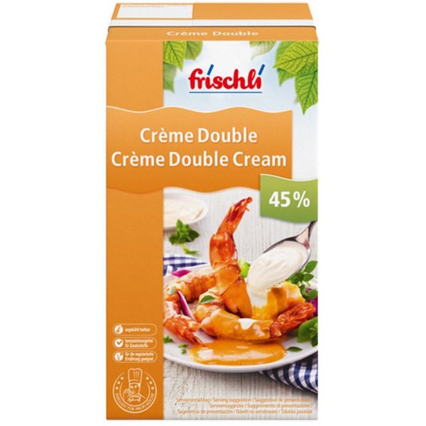 frischli Süßigkeit, Frischli Creme Double 45% Sahniger Rahm für maximalen Geschmack 1000g