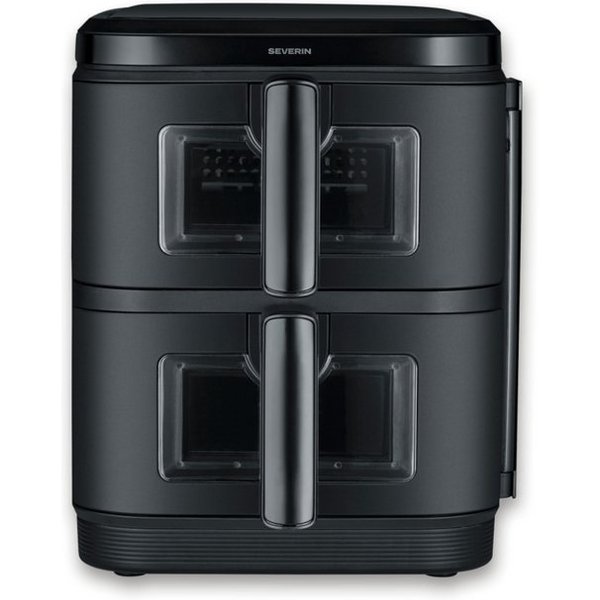 Severin Fritteuse FR 2468 Severin S-Fry Duo Stack Heißluftfritteuse, 2800 W