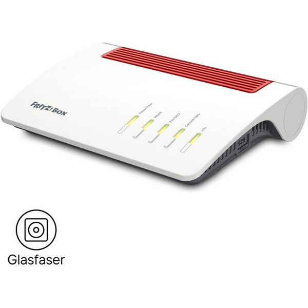 Fritz! FRITZ!Box 5590 Fiber WLAN-Router, Glasfaser AON/GPON, Wi-Fi 6 Mesh 3.600 MBit/s, 2,5-Gbit/s-WAN, DECT