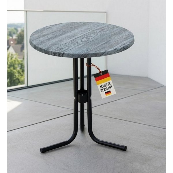 Fritz Müller Metallwarenfabrik GmbH Gartentisch 60 cm rund Montpellier Made in Germany (Spar-Set, 1 Tisch), kratzfest / wetterfest / pflegeleicht