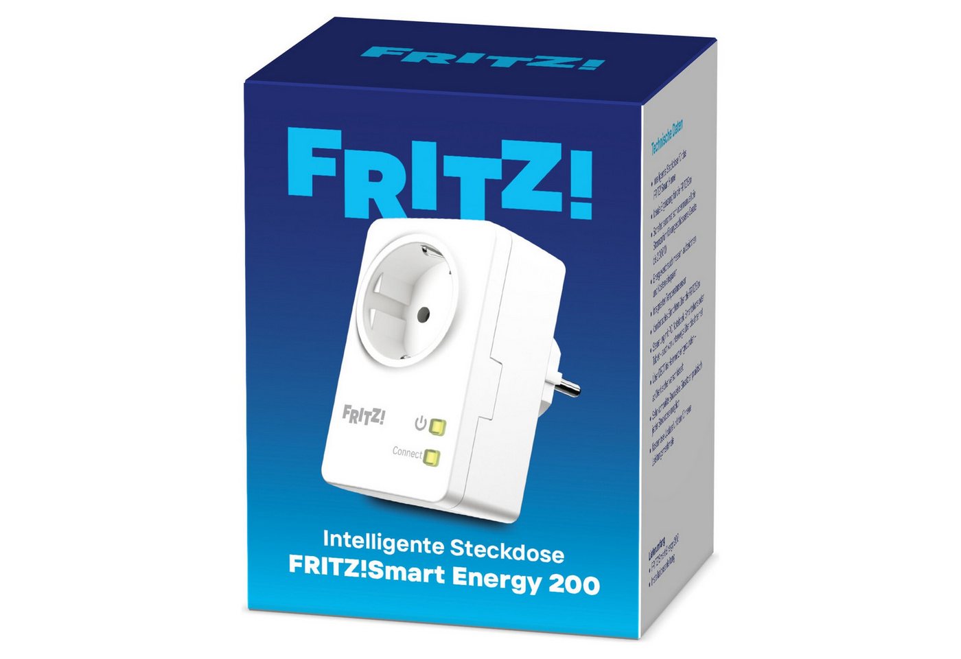 Fritz! FRITZ!Smart Energy 200 Smart-Stecker, Smarte Steckdose bis 2.300 W, Energiemessung, Zeitschaltung, App – Bild 5 von 5
