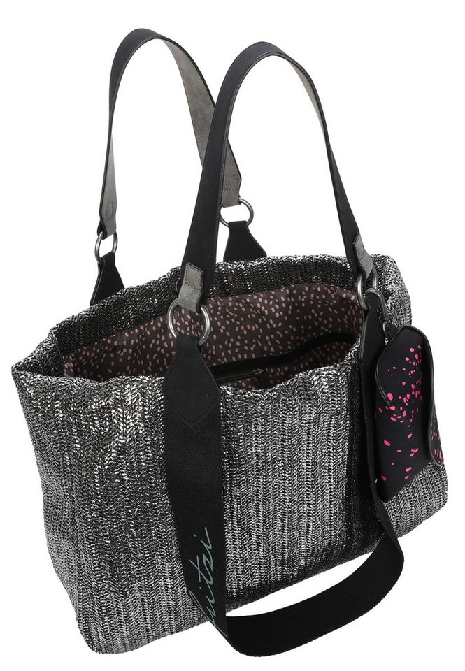 Fritzi aus Preußen Henkeltasche Izzy Medium Limited Painted Straw, mit abnehmbarem Brillenetui – Bild 4 von 5