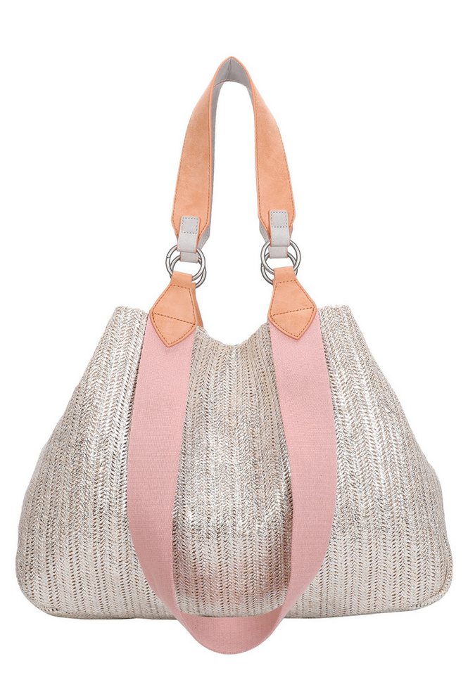 Fritzi aus Preußen Henkeltasche Izzy Medium Limited Painted Straw, mit abnehmbarem Brillenetui – Bild 2 von 5