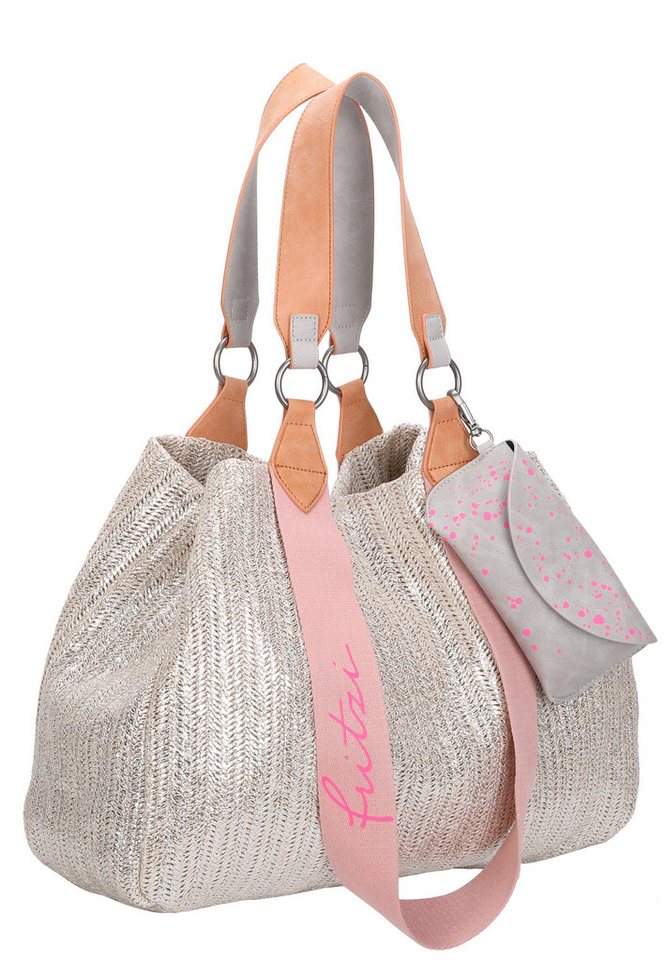 Fritzi aus Preußen Henkeltasche Izzy Medium Limited Painted Straw, mit abnehmbarem Brillenetui – Bild 3 von 5