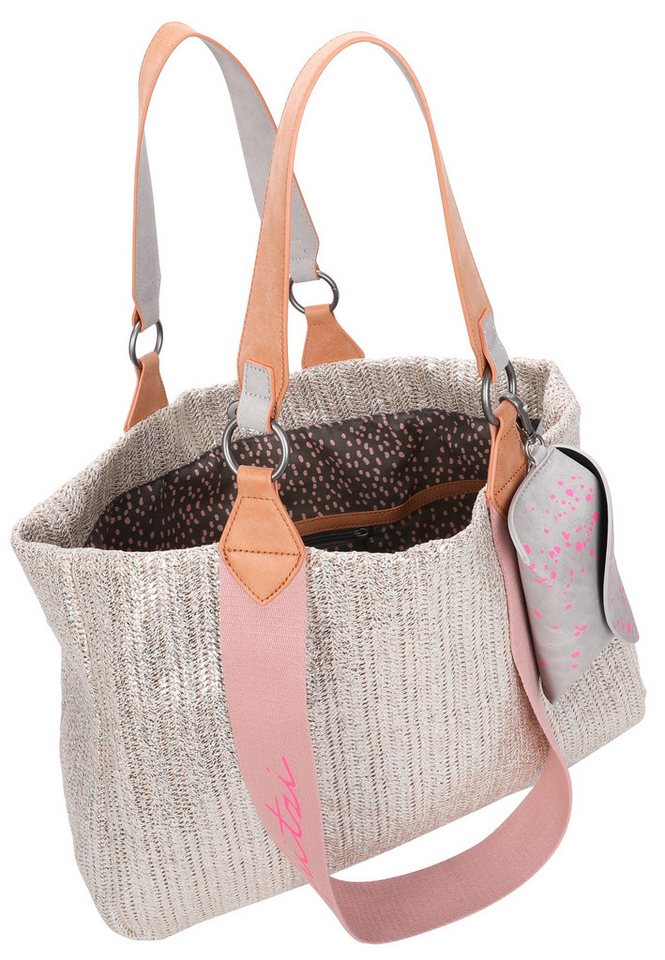 Fritzi aus Preußen Henkeltasche Izzy Medium Limited Painted Straw, mit abnehmbarem Brillenetui – Bild 5 von 5