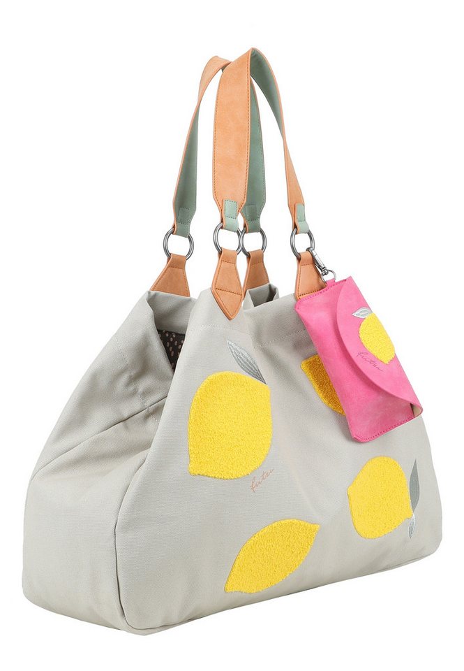 Fritzi aus Preußen Henkeltasche Izzy Medium Limited Squeezy Lemon, im sommerlichen Design – Bild 2 von 5