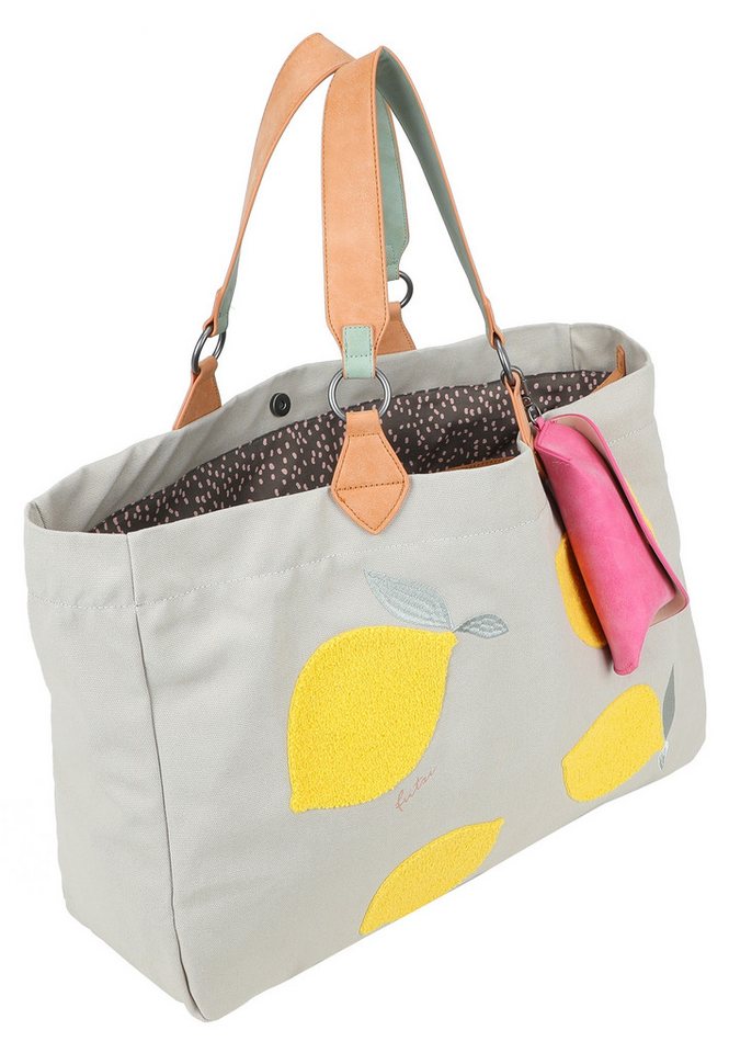 Fritzi aus Preußen Henkeltasche Izzy Medium Limited Squeezy Lemon, im sommerlichen Design – Bild 3 von 5