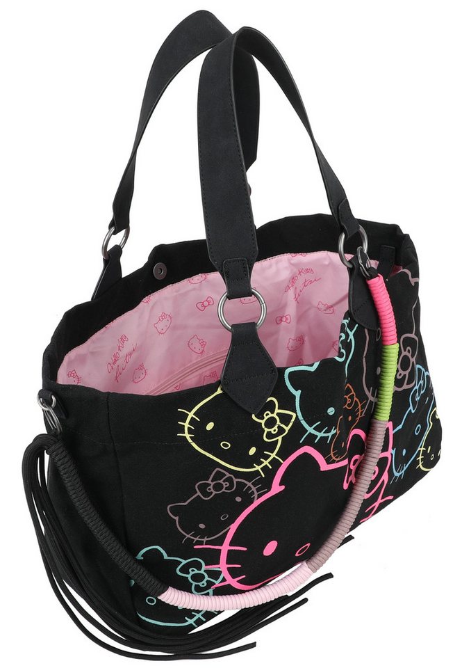 Fritzi aus Preußen Schultertasche Izzy Medium Limited Head Flocked, mit tollen Hello Kitty-Prints – Bild 3 von 5