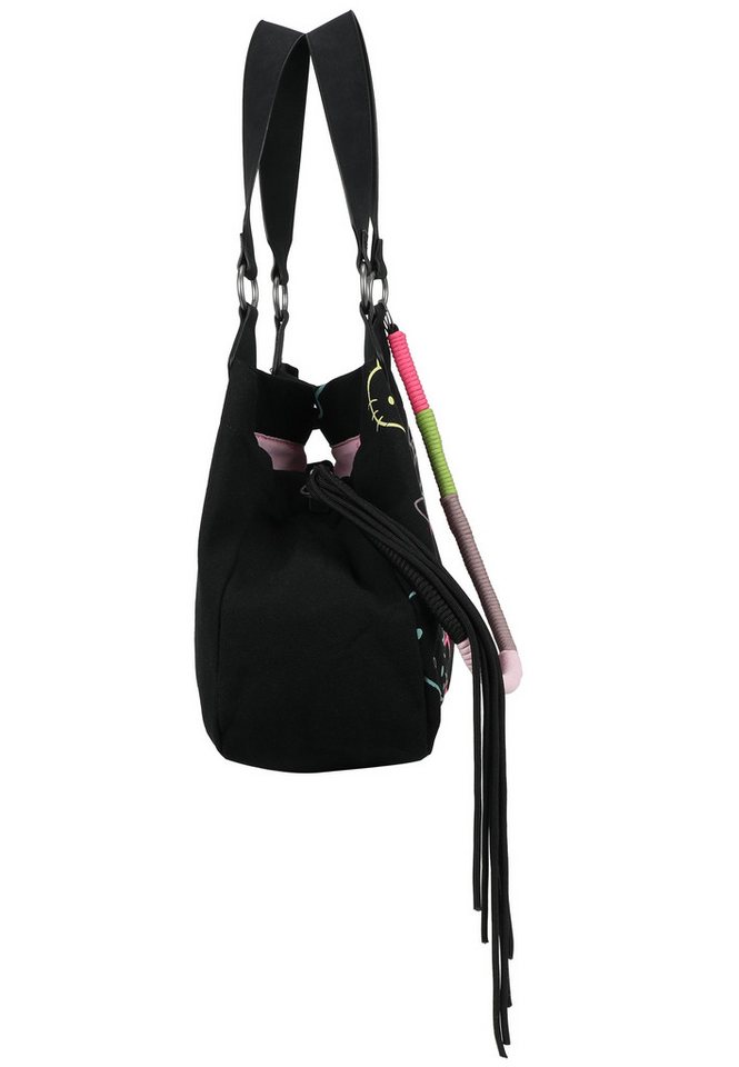 Fritzi aus Preußen Schultertasche Izzy Medium Limited Head Flocked, mit tollen Hello Kitty-Prints – Bild 4 von 5