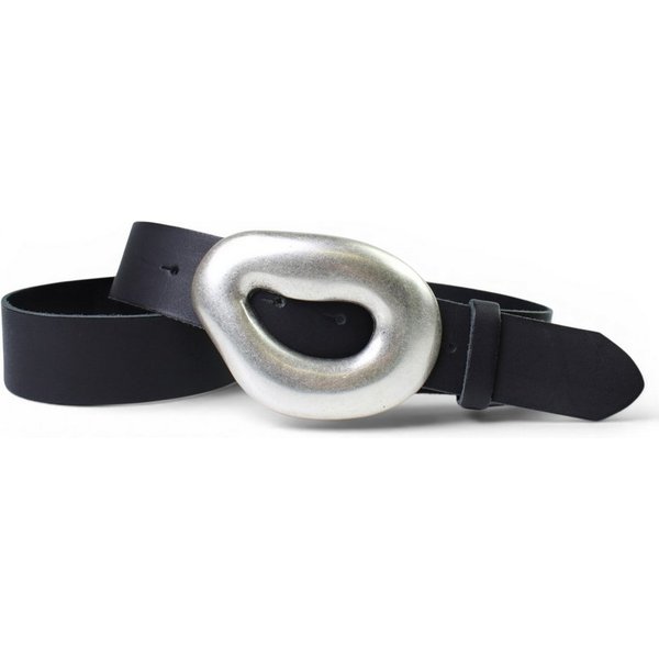 FRONHOFER Ledergürtel Damen Rindsleder breit (1-St) große Schnalle, versilbert