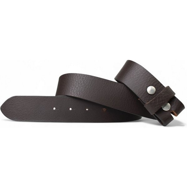 FRONHOFER Ledergürtel Herren Büffelleder 3,5cm (1-St) Druckknopf, ohne Schnalle