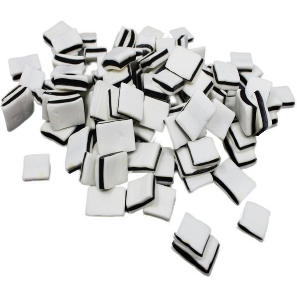 Fruchtgummi Bären & Co. Süßigkeit, Lakritz Mint Sandwich Lakritz schwarz weiße Lakritzschichten 300g