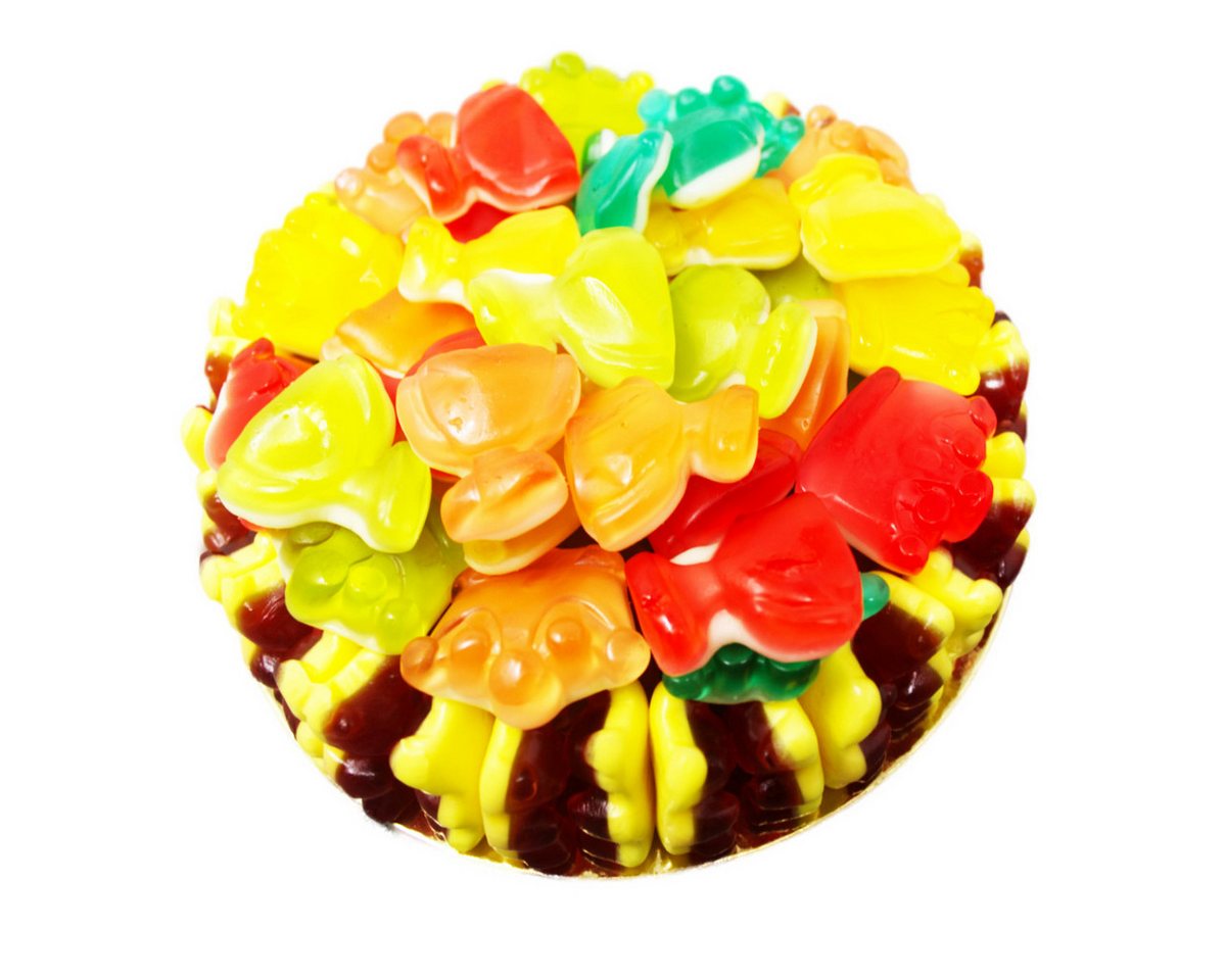 Fruchtgummi Bären & Co. Süßigkeit, Fruchtgummi Weltmeister Torte aus süßen farbenfrohen Fruchtgummi 550g – Bild 2 von 3