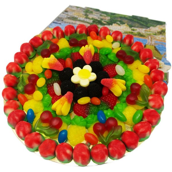 Fruchtgummi Bären & Co. Süßigkeit, Fruchtgummi freche Früchtchen Pizza mit süßem fruchtigem Obst 500g