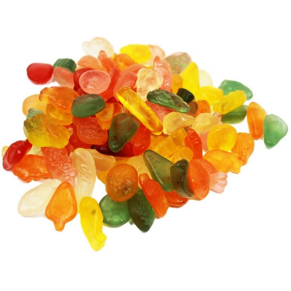 Fruchtgummi Bären & Co. Süßigkeit, Süße Minifrüchte Zuckerfrei Fruchtgummi Mix ohne Zucker 175g