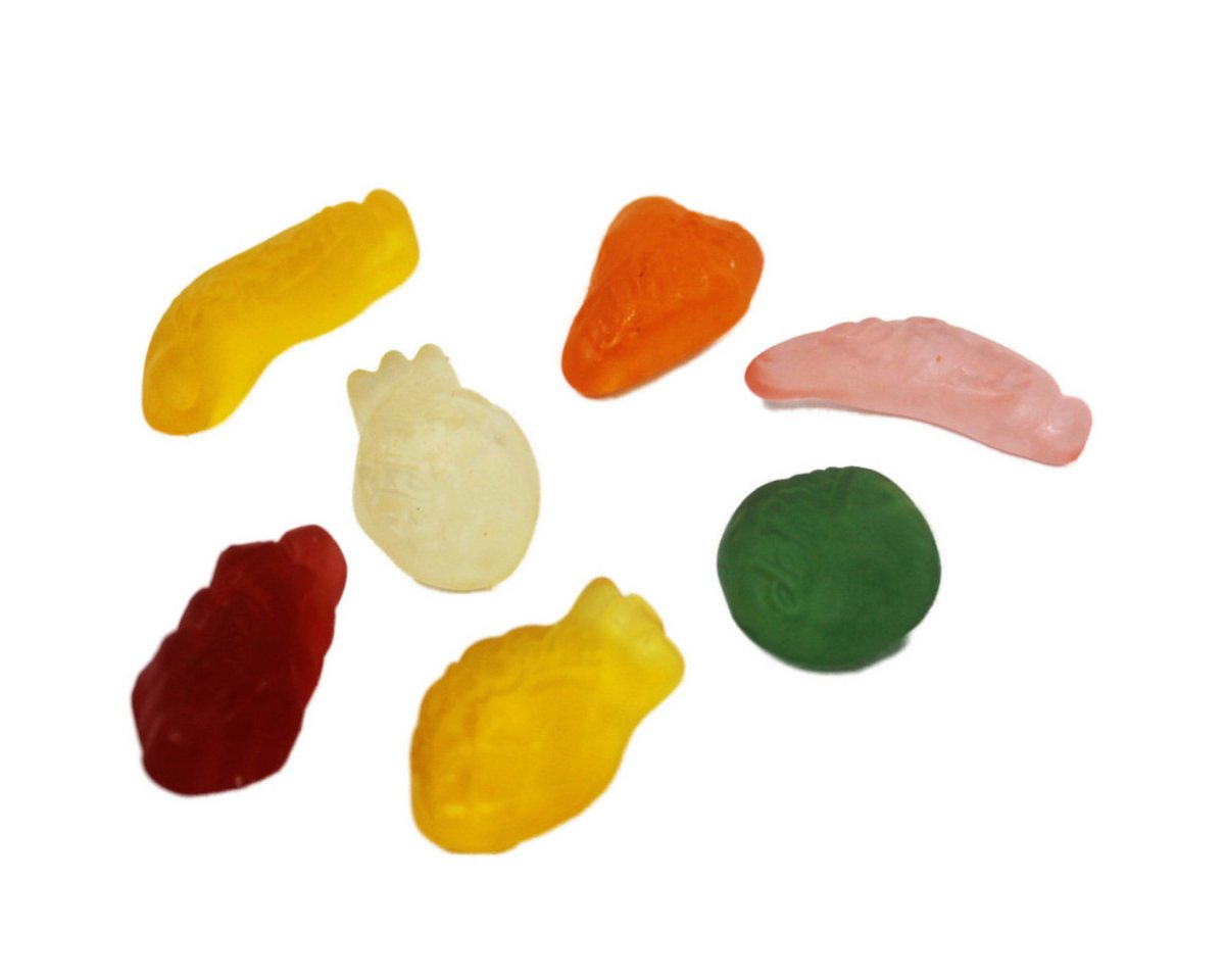 Fruchtgummi Bären & Co. Süßigkeit, Süße Minifrüchte Zuckerfrei Fruchtgummi Mix ohne Zucker 175g – Bild 2 von 3