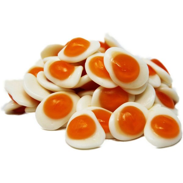 Fruchtgummi Bären & Co. Süßigkeit, Fruchtgummi Spiegeleier mit mildem weichen Schaumzuckerboden 300g