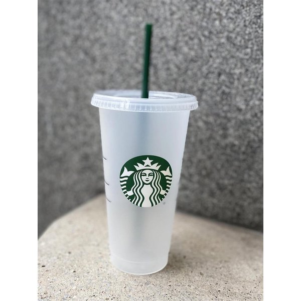 Starbucks Frühstücks-Geschirrset Starbucks Cold Cup Large Edition Becher 710ml wiederverwendbar