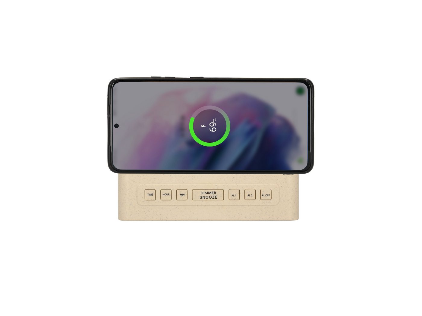 Frugalino Wecker WM3050i Wecker Qi-Ladefunktion, Dimmbares Display, Dual-Alarm – Bild 5 von 5