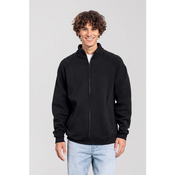 Fruit of the Loom Sweatjacke Iconic Premium Sweat Jacket mit Eingrifftaschen, meliert, in normaler Länge