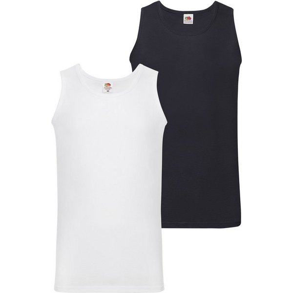 Fruit of the Loom Tanktop (Packung, 2-tlg) aus reiner Baumwolle