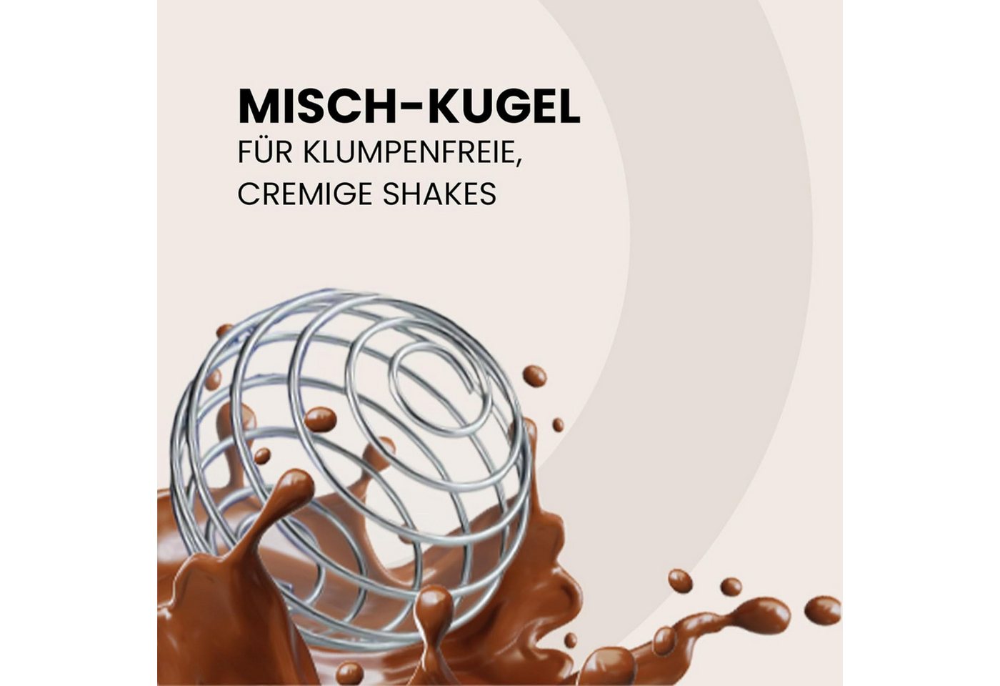 FSA NUTRITION Protein Shaker mit Pulverfach & Mischkugel - Auslaufsicher & Spülmaschinengeeignet, Shaker mit Pulverfach, Skala und Mischsieb - für Krafttraining – Bild 5 von 5