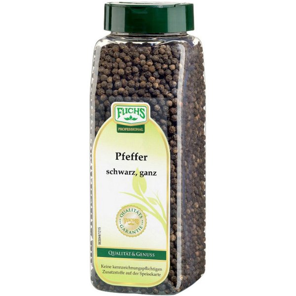 Fuchs Foodservice Gewürz, Fuchs Professional Pfeffer schwarz ganze Pfefferkörner scharf 500g