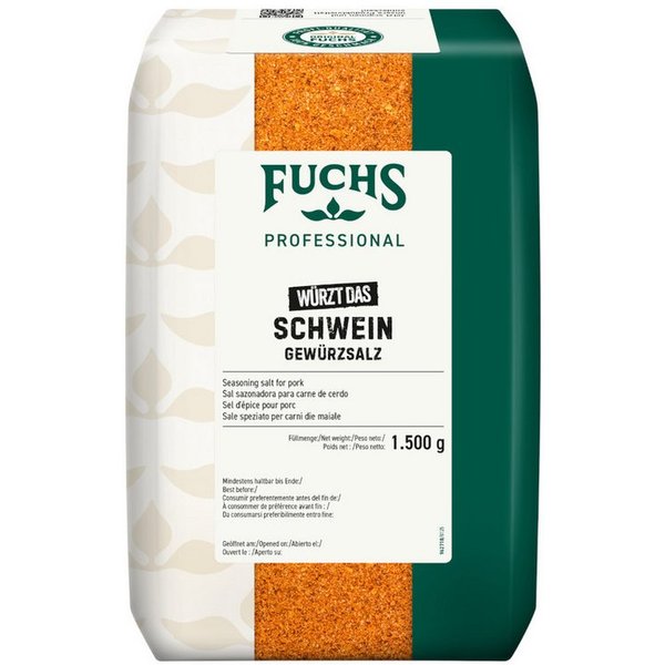 Fuchs Foodservice Gewürz, Fuchs Foodservice Würzt das Schwein Gewürzsalz Packung 1500g