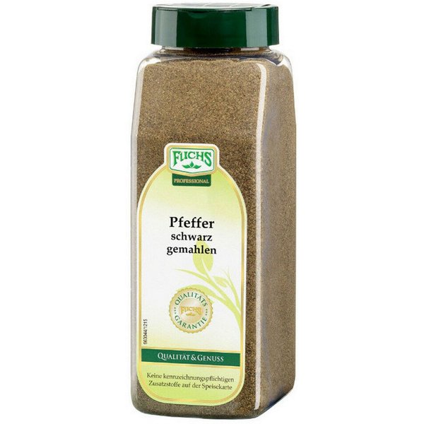 Fuchs Foodservice Gewürz, Fuchs Professional Pfeffer schwarz gemahlen fruchtig schärfe 550g