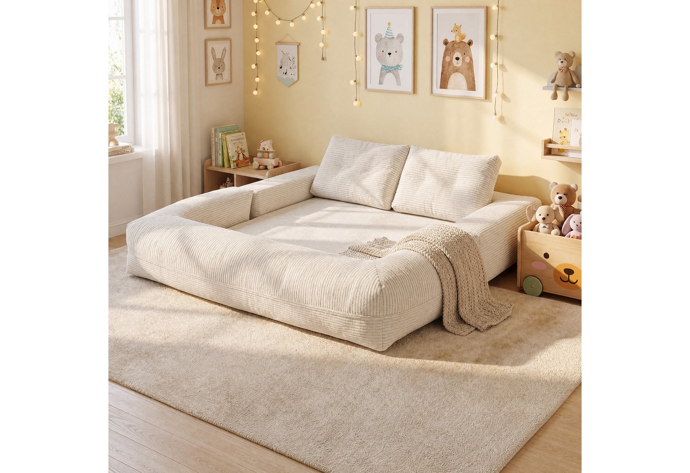 FUFU&GAGA Schlafsofa Klappsofa mit Schlaffunktion, modernes Bettsofa 170 × 90 cm – Bild 5 von 5