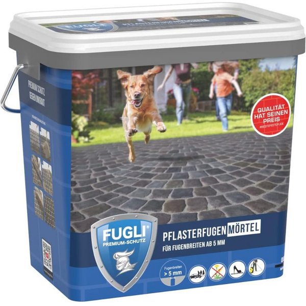 FUGLI® Fugenmörtel Pflasterfugenmörtel, 12,5 kg, Verfugung von Pflaster-, Platten- und Klinkerflächen
