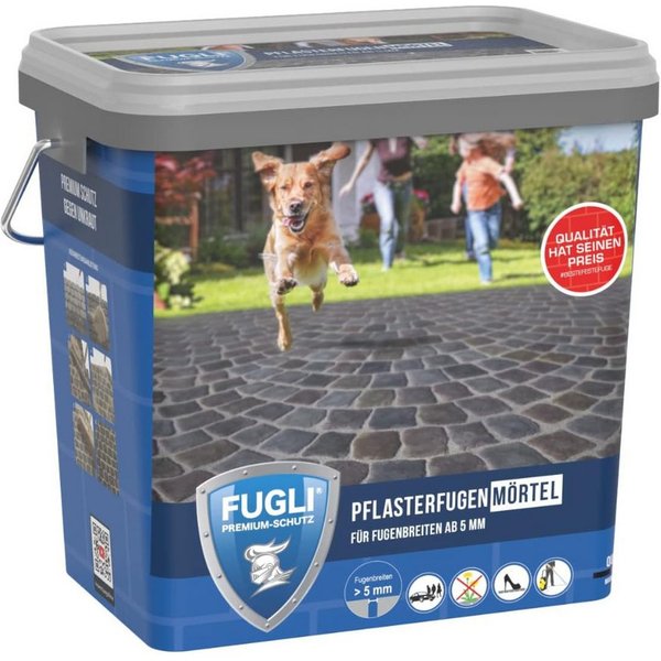 FUGLI® Fugenmörtel Pflasterfugenmörtel, 12,5 kg, Verfugung von Pflaster-, Platten- und Klinkerflächen
