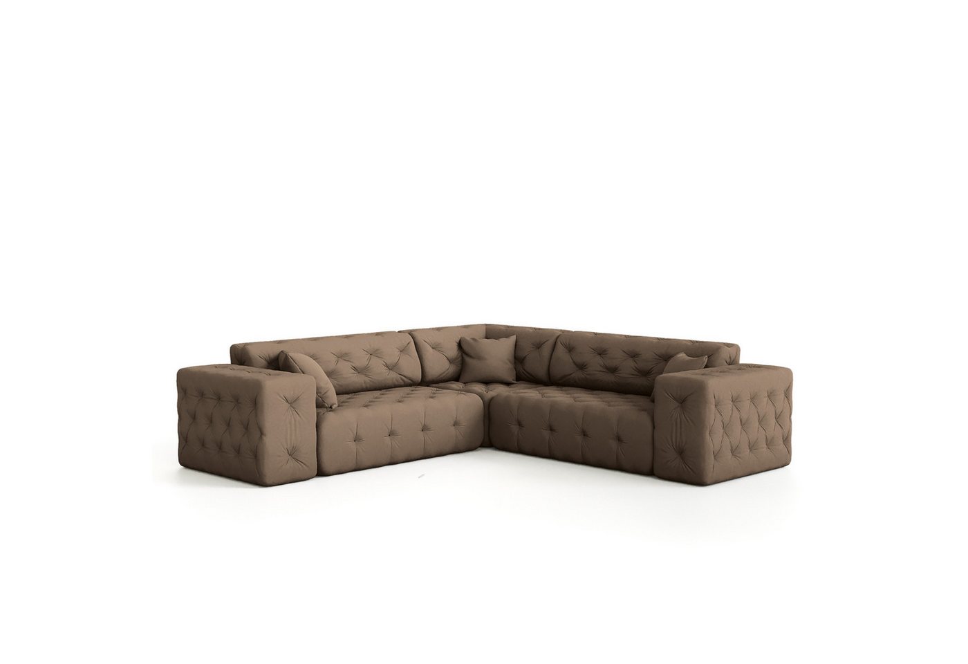 Fun Möbel Ecksofa Ecksofa Designersofa CHANTAL Seite universal in Stoff Opera Velvet – Bild 2 von 5