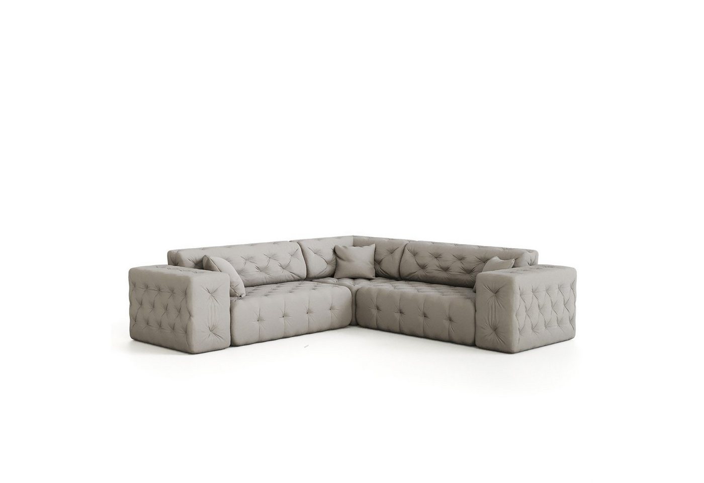 Fun Möbel Ecksofa Ecksofa Designersofa CHANTAL Seite universal in Stoff Opera Velvet – Bild 3 von 5