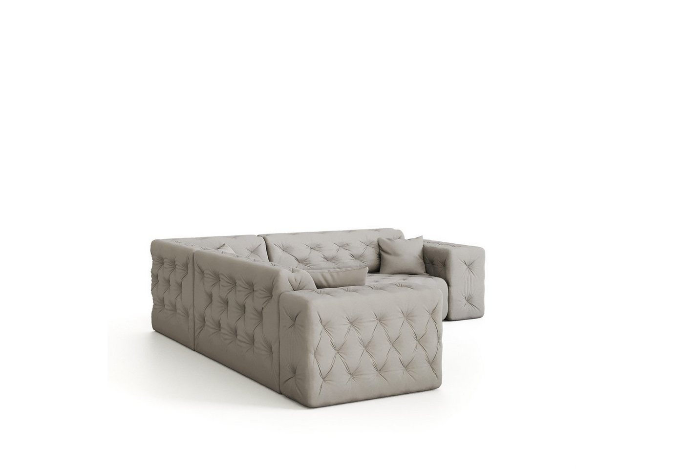 Fun Möbel Ecksofa Ecksofa Designersofa CHANTAL Seite universal in Stoff Opera Velvet – Bild 4 von 5