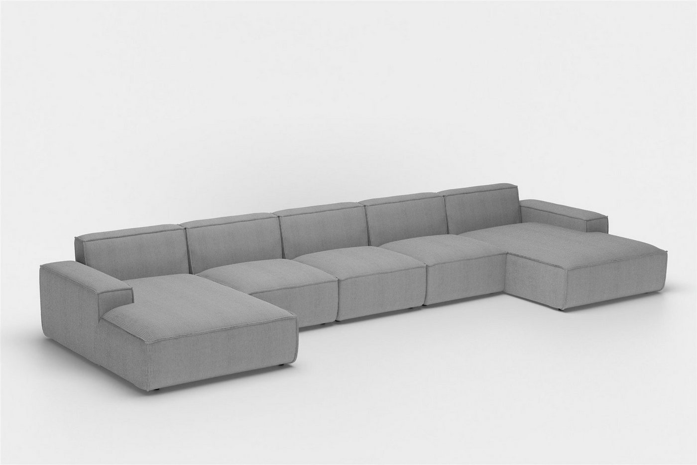 Fun Möbel Wohnlandschaft U-Form CELES PREMIUM XL, Breite 462 cm, inkl. 2 Zierkissen – Bild 3 von 5