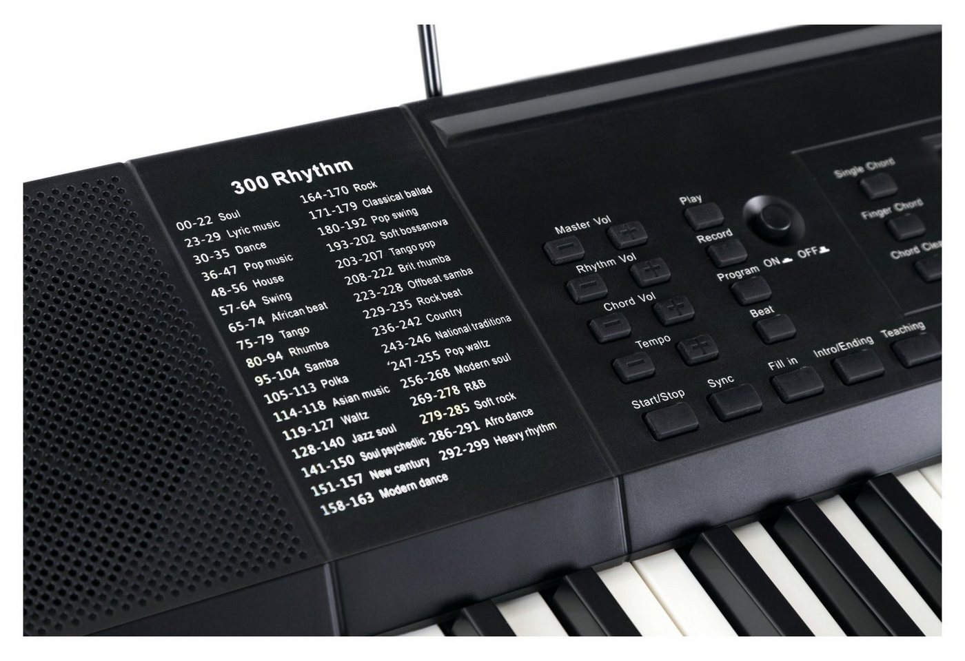 FunKey Home-Keyboard 61 Edition (300 Sounds, 300 Rhythmen) (Spar-Set, inkl. Keyboardständer & Bank), mit Begleitautomatik und intelligente Lernfunktion – Bild 3 von 5
