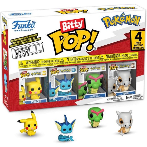 Funko Merchandise-Figur Pokémon Bitty - 4er-Pack Series 1 2 cm #81132