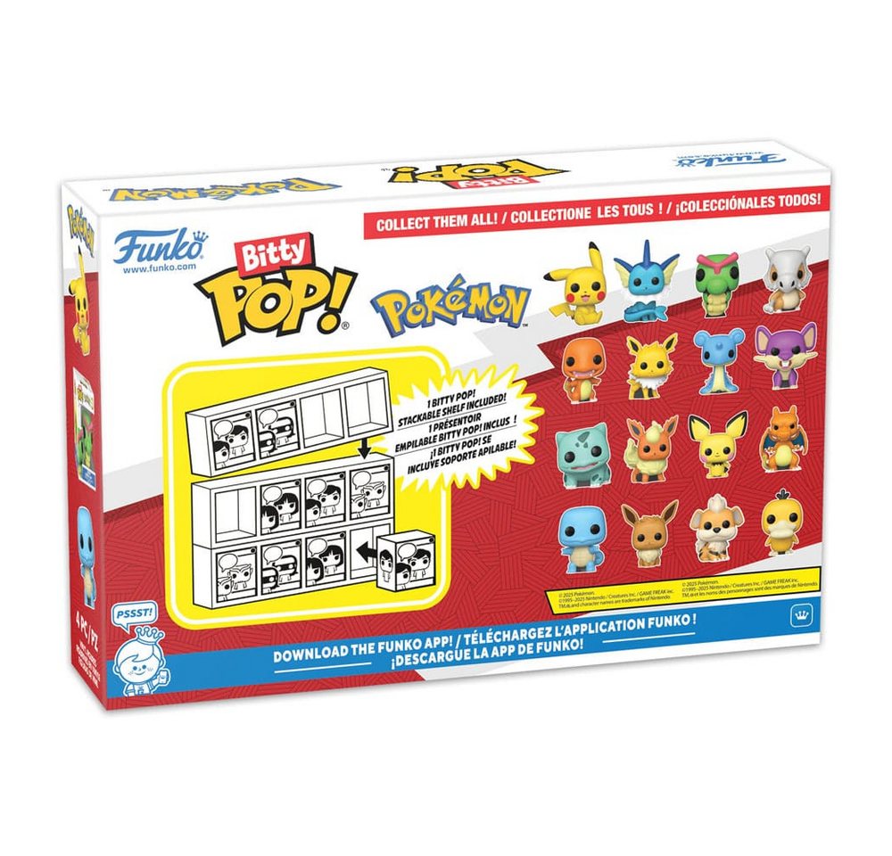 Funko Merchandise-Figur Pokémon Bitty - 4er-Pack Series 1 2 cm #81132 – Bild 2 von 5