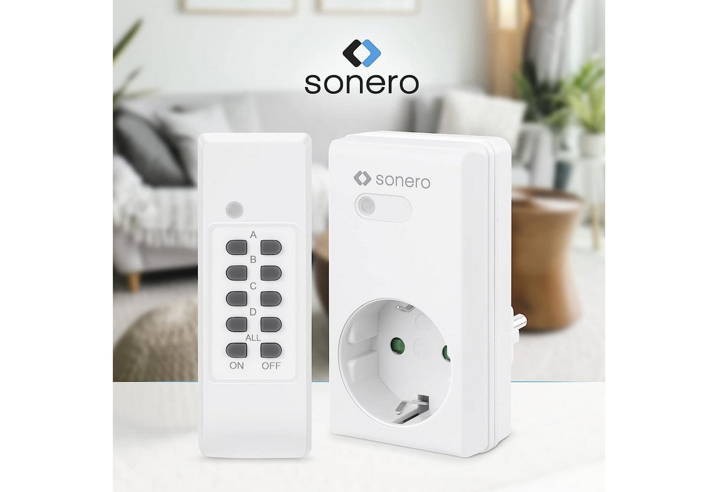 sonero Funksteckdose sonero Funksteckdosen, 4 x Funksteckdose und 1 x Funkfernbedienung – Bild 4 von 4