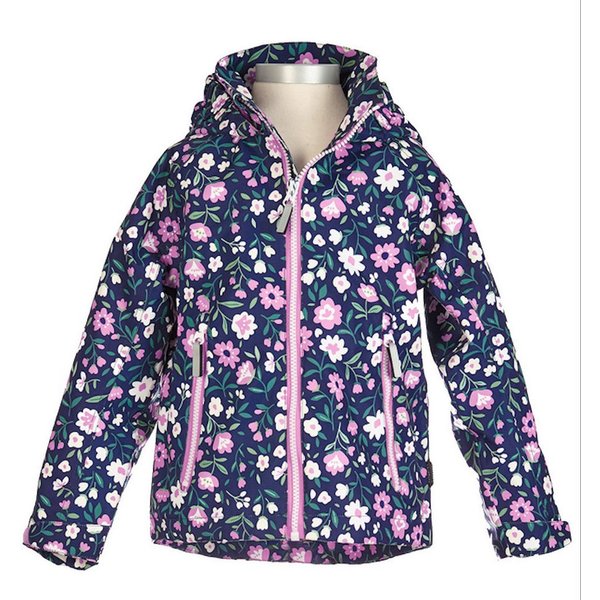 Outburst Funktionsjacke Outburst Mädchen Funktionsjacke Jacke Übergang Blumendruck marine