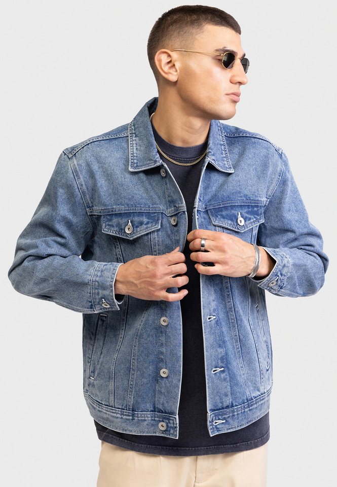 REDEFINED REBEL Funktionsjacke Redefined Rebel Jacket RRAiden Jacket Denim REGULAR FIT – Bild 4 von 5