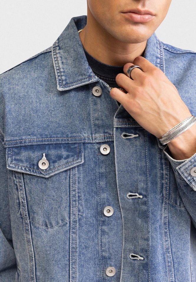 REDEFINED REBEL Funktionsjacke Redefined Rebel Jacket RRAiden Jacket Denim REGULAR FIT – Bild 5 von 5