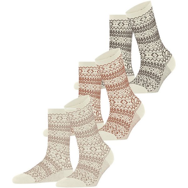 Esprit Funktionssocken Esprit Sami Pattern 3-Pack Damen (3-Paar)