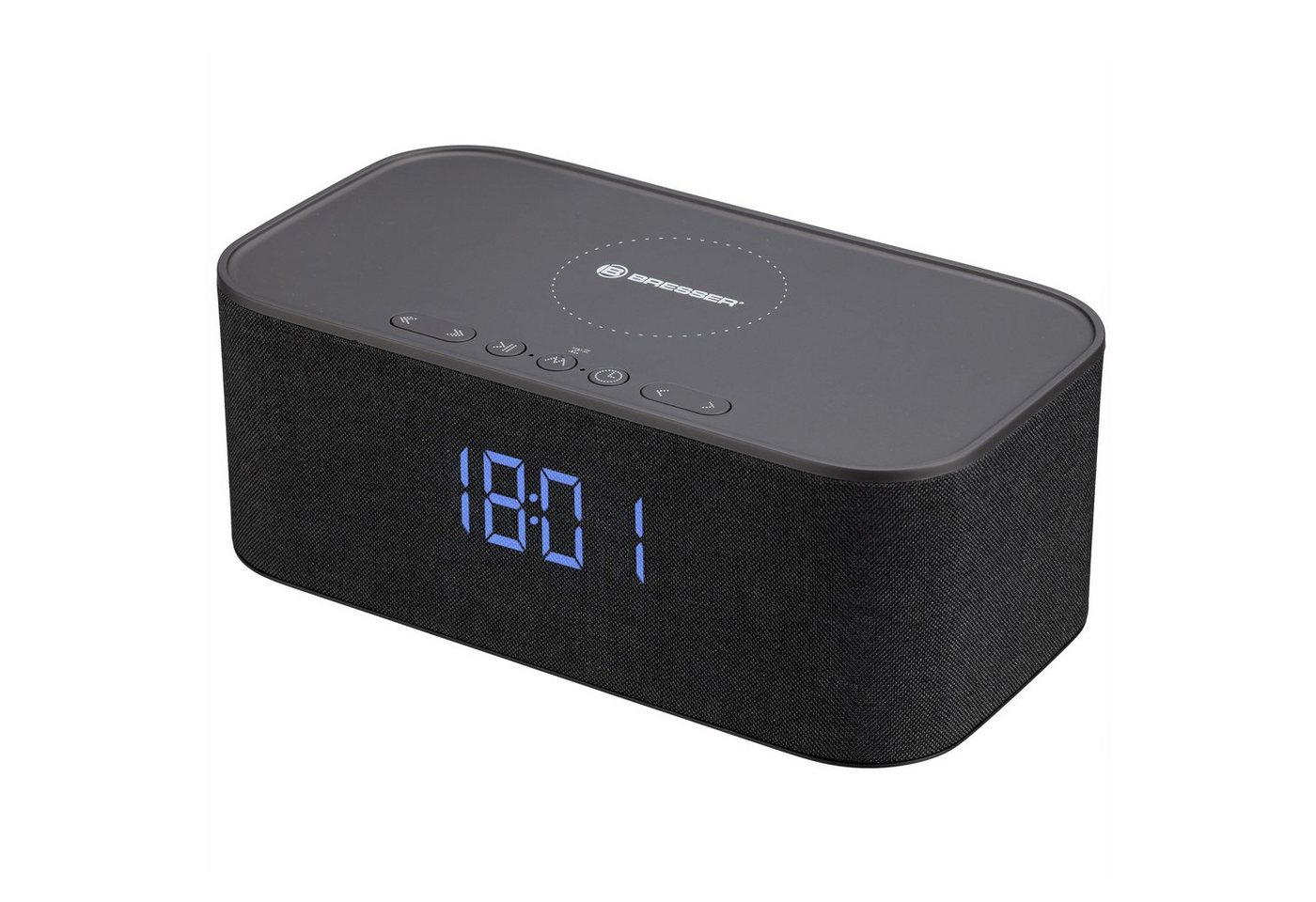 BRESSER Funkwecker BRESSER Bluetooth Stereo-Lautsprecher mit Weck- und Ladefunktion – Bild 3 von 5
