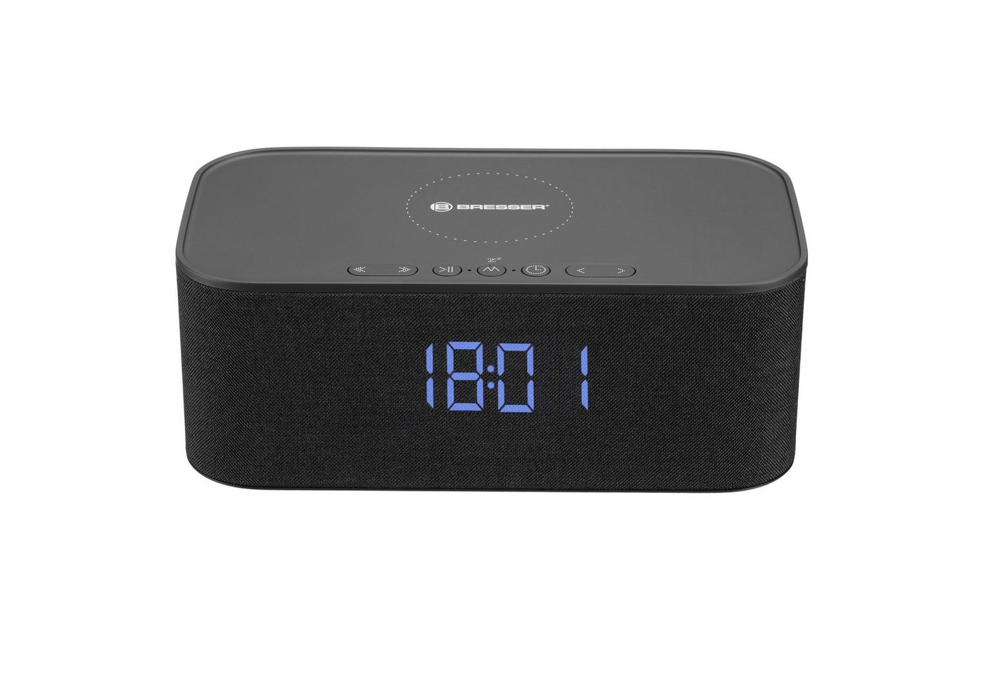 BRESSER Funkwecker BRESSER Bluetooth Stereo-Lautsprecher mit Weck- und Ladefunktion – Bild 5 von 5