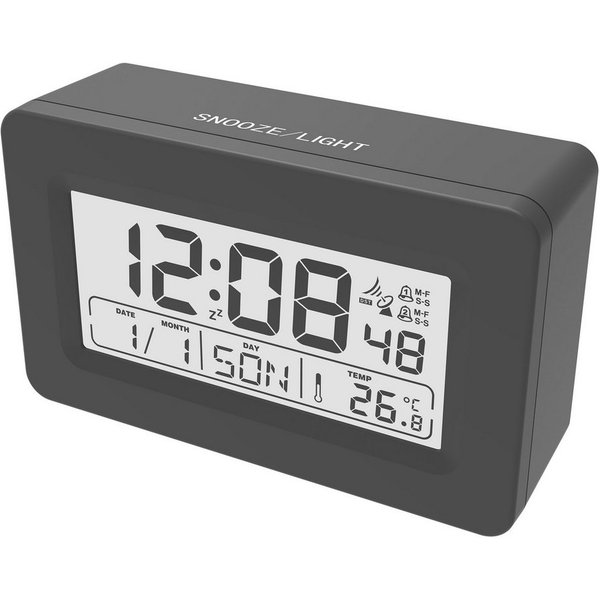 Miraval Funkwecker Miraval Digitaler Funkwecker Basic DCF77, Temperaturanzeige, Snooze, Displaylicht