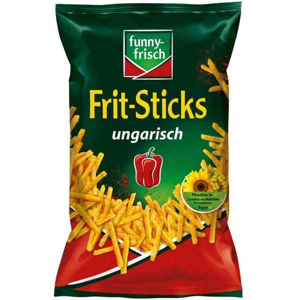 funny-frisch Knabberei, funny frisch Frit Sticks Ungarisch Paprika knusprig frisch 100g
