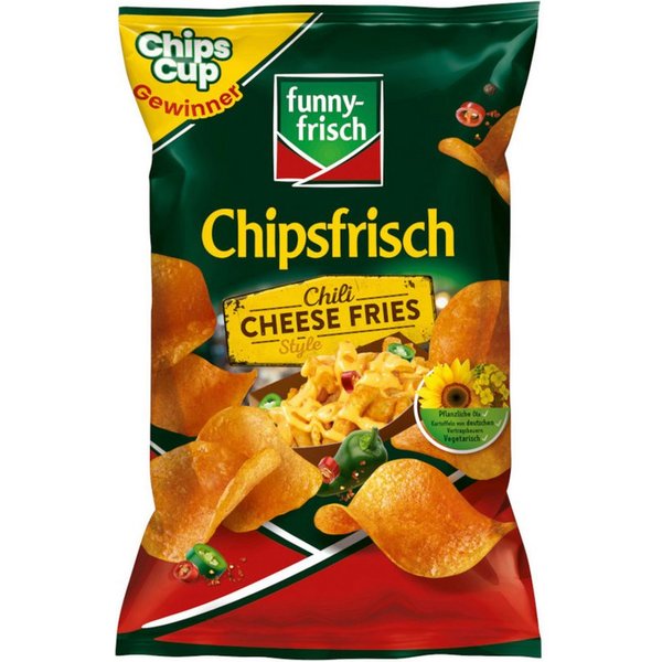 funny-frisch Knabberei, funny frisch Chipsfrisch Chili Cheese Fries Style Beutel 150g