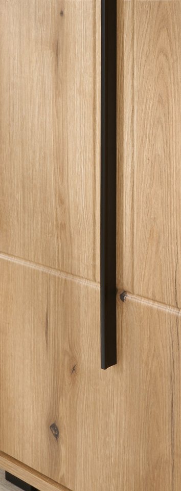 Furn.Design Schuhkommode Design-D (Flurkommode in Evoke Eiche Dekor, 2-türig mit Schubkasten, 80 x 103 cm), Soft-Close-Funktion – Bild 4 von 5